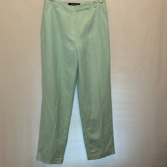 Kasper 55%Linen Blend 45% Rayon Dress Pants Workwear Straight Leg Lined Size 6 - Picture 2 of 10